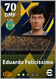 Eduardo Felicíssimo — DMF, OVR 70, MAX 70