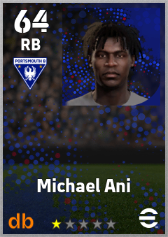Michael Ani — RB, OVR 64, MAX 64