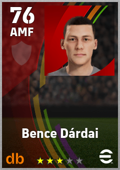 Bence Dárdai — AMF, OVR 76, MAX 76