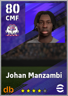 Johan Manzambi — CMF, OVR 80, MAX 80