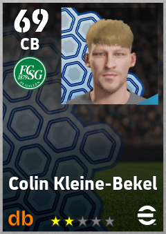 Colin Kleine-Bekel — CB, OVR 69, MAX 69