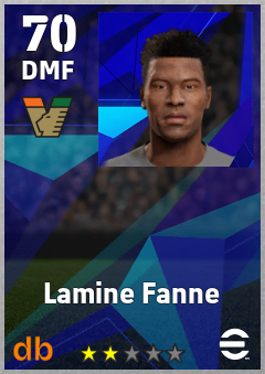 Lamine Fanne — DMF, OVR 70, MAX 70