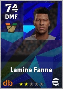 Lamine Fanne — DMF, OVR 74, MAX 74