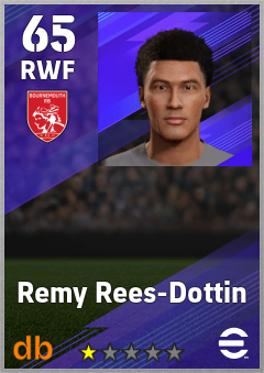 Remy Rees-Dottin — RWF, OVR 65, MAX 65