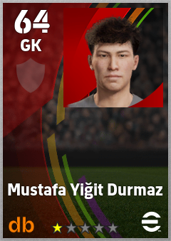 Mustafa Yiğit Durmaz — GK, OVR 64, MAX 64