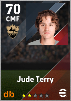 Jude Terry — CMF, OVR 70, MAX 70