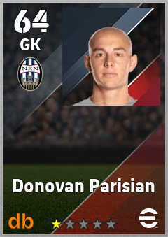 Donovan Parisian — GK, OVR 64, MAX 64