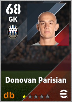 Donovan Parisian — GK, OVR 68, MAX 68