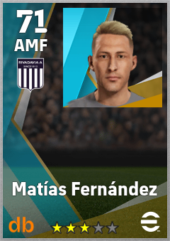 Matías Fernández — AMF, OVR 71, MAX 71