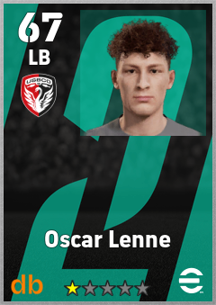 Oscar Lenne — LB, OVR 67, MAX 67