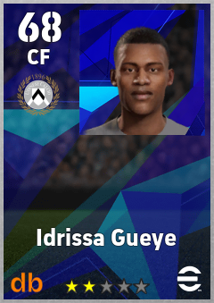 Idrissa Gueye — CF, OVR 68, MAX 68