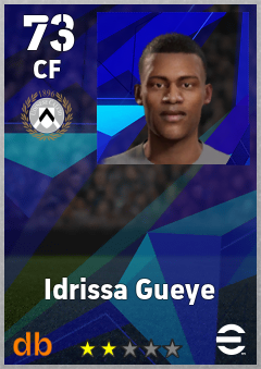 Idrissa Gueye — CF, OVR 73, MAX 73