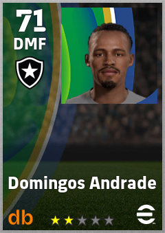 Domingos Andrade — DMF, OVR 71, MAX 71