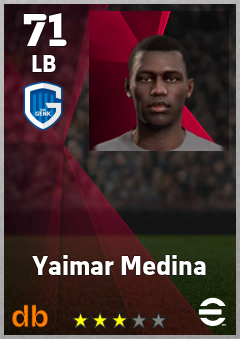 Yaimar Medina — LB, OVR 71, MAX 71