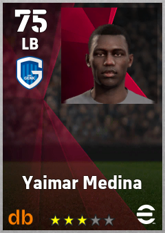 Yaimar Medina — LB, OVR 75, MAX 75