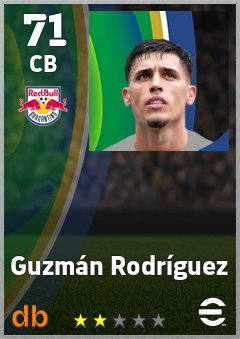 Guzmán Rodríguez — CB, OVR 71, MAX 71