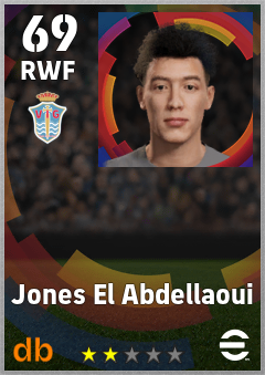 Jones El Abdellaoui — RWF, OVR 69, MAX 69