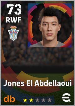 Jones El Abdellaoui — RWF, OVR 73, MAX 73