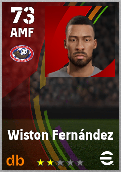 Wiston Fernández — AMF, OVR 73, MAX 73