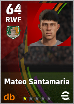 Mateo Santamaria eFootball player card