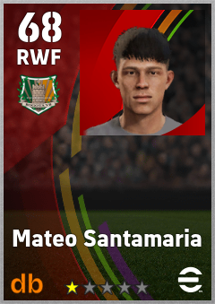 Mateo Santamaria — RWF, OVR 68, MAX 68