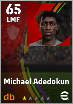 Michael Adedokun eFootball player card