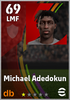 Michael Adedokun eFootball player card