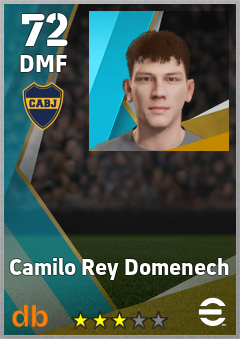 Camilo Rey Domenech — DMF, OVR 72, MAX 72