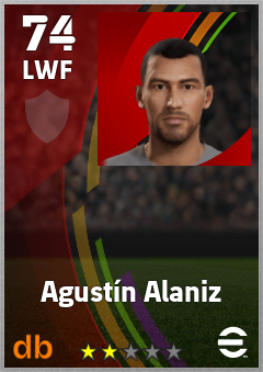 Agustín Alaniz — LWF, OVR 74, MAX 74