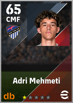 Adri Mehmeti — CMF, OVR 65, MAX 65