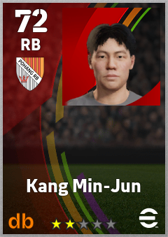 Kang Min-Jun — RB, OVR 72, MAX 72