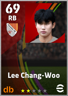 Lee Chang-Woo — RB, OVR 69, MAX 69