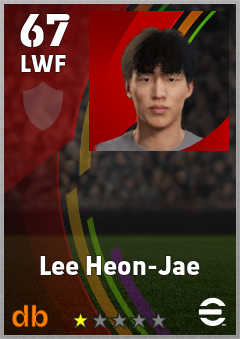Lee Heon-Jae eFootball player card