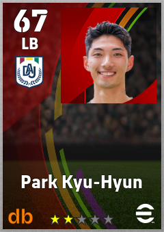 Park Kyu-Hyun — LB, OVR 67, MAX 67