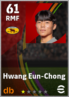 Hwang Eun-Chong — RMF, OVR 61, MAX 61