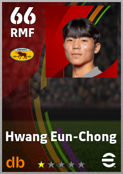 Hwang Eun-Chong — RMF, OVR 66, MAX 66