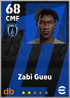 Zabi Gueu — CMF, OVR 68, MAX 68