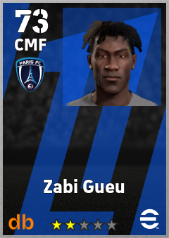 Zabi Gueu — CMF, OVR 73, MAX 73