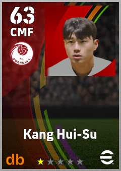 Kang Hui-Su — CMF, OVR 63, MAX 63