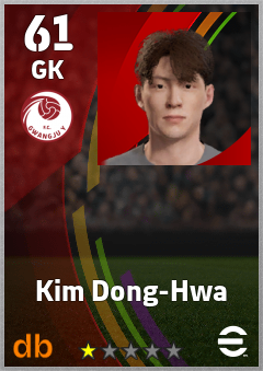 Kim Dong-Hwa — GK, OVR 61, MAX 61