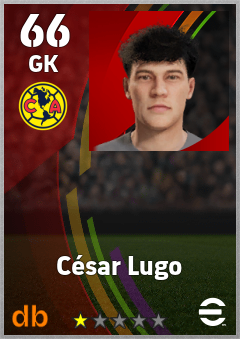 César Lugo — GK, OVR 66, MAX 66