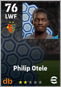 Philip Otele — LWF, OVR 76, MAX 76