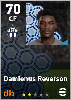 Damienus Reverson — CF, OVR 70, MAX 70