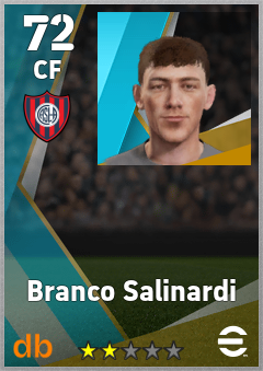 Branco Salinardi — CF, OVR 72, MAX 72