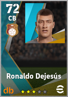 Ronaldo Dejesús — CB, OVR 72, MAX 72