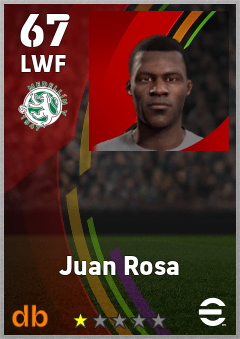 Juan Rosa — LWF, OVR 67, MAX 67