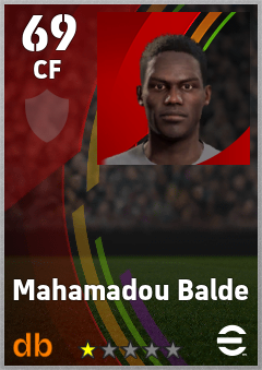 Mahamadou Balde — CF, OVR 69, MAX 69