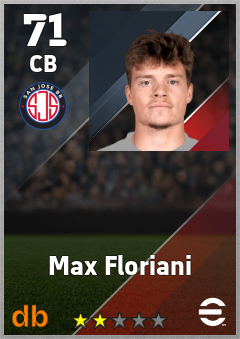Max Floriani — CB, OVR 71, MAX 71