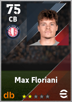 Max Floriani — CB, OVR 75, MAX 75