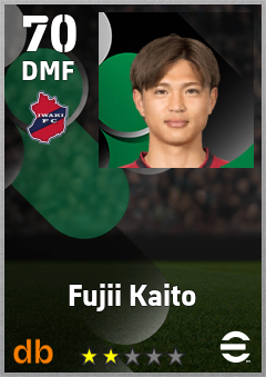Fujii Kaito — DMF, OVR 70, MAX 70